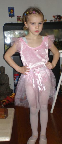 ma fille avant son cours de dance